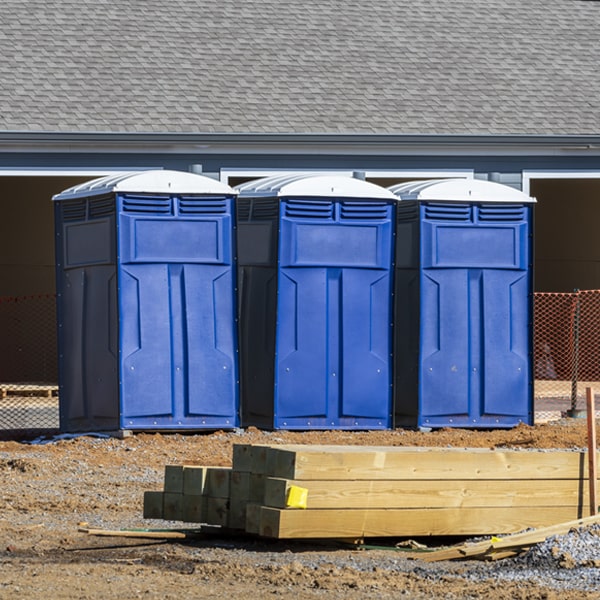 what is the maximum capacity for a single porta potty in Four States WV